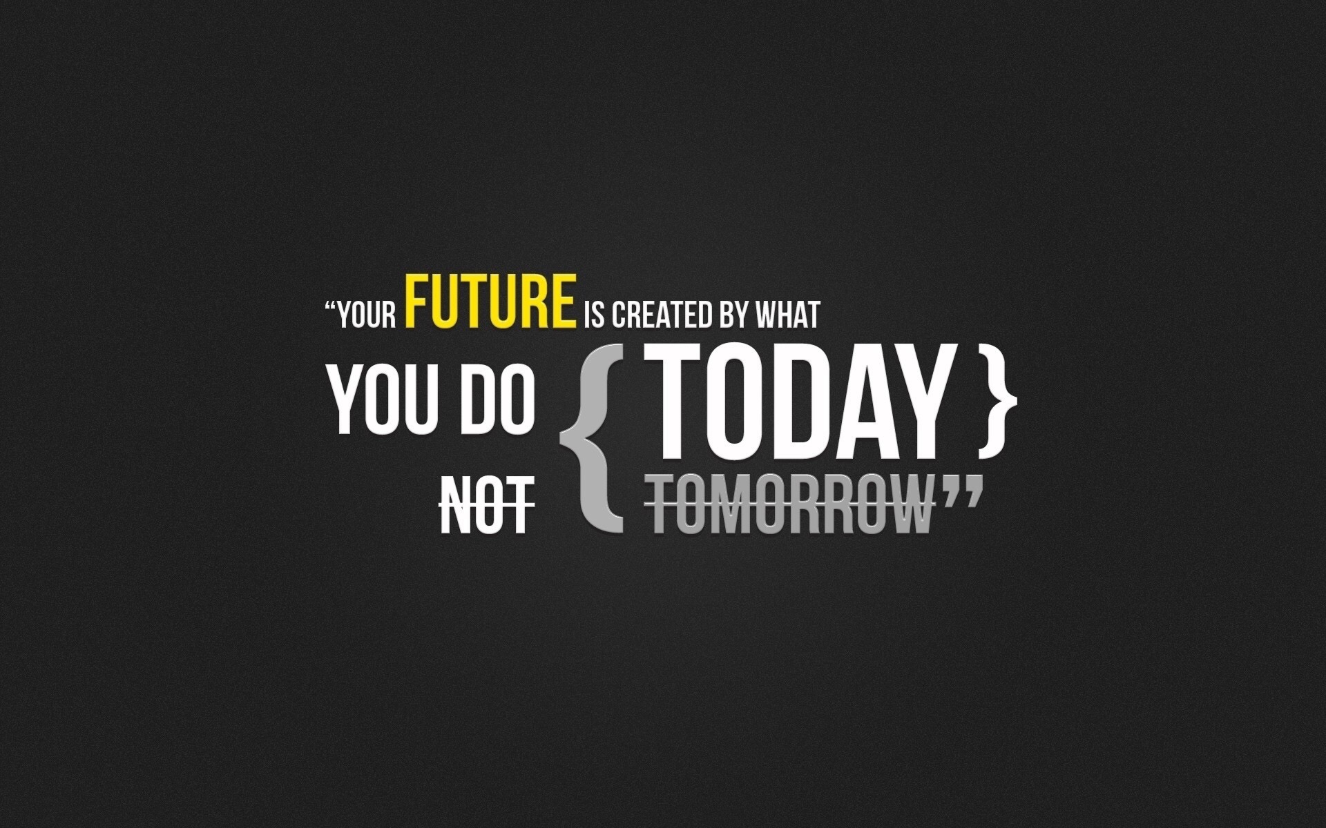 TODAY, just focus on TODAY fitness family!