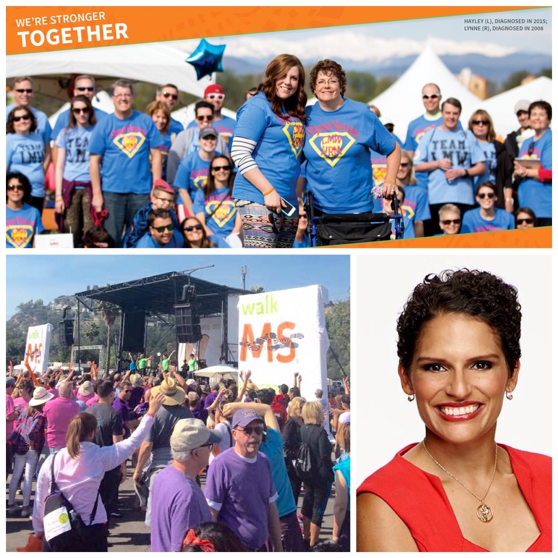 The 2016 Walk MS 5/k at Rose Bowl in Pasadena CA Sunday!