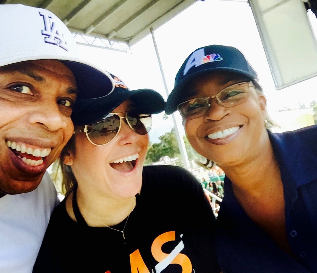 Rollin with KNBC/LA reporter Toni Guinyard at The 2017 Walk MS at Rose bowl