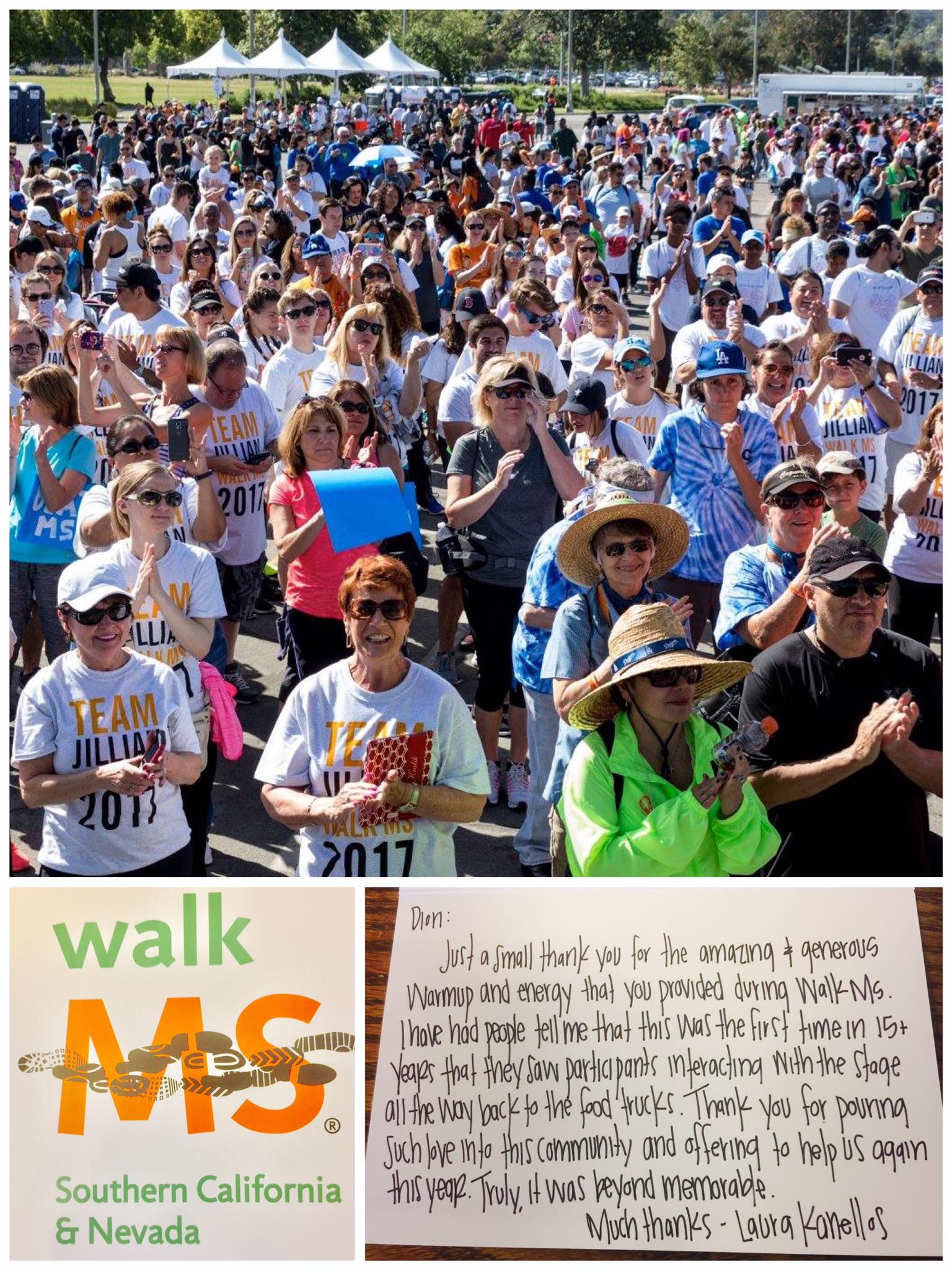 The 2017 Walk MS at The Rose Bowl with Dion Blast!