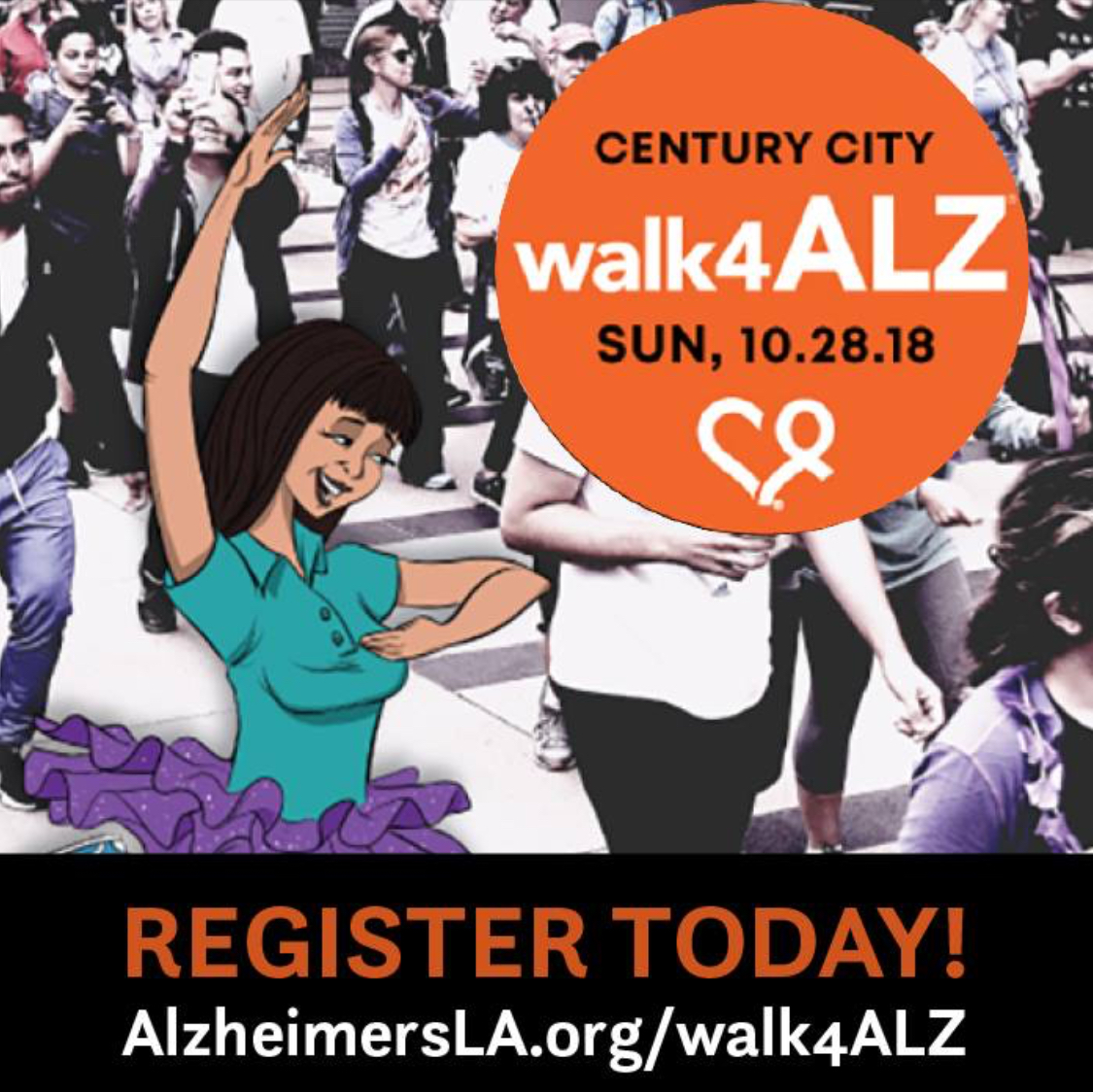 The 2018 Walk4ALZ in Century City