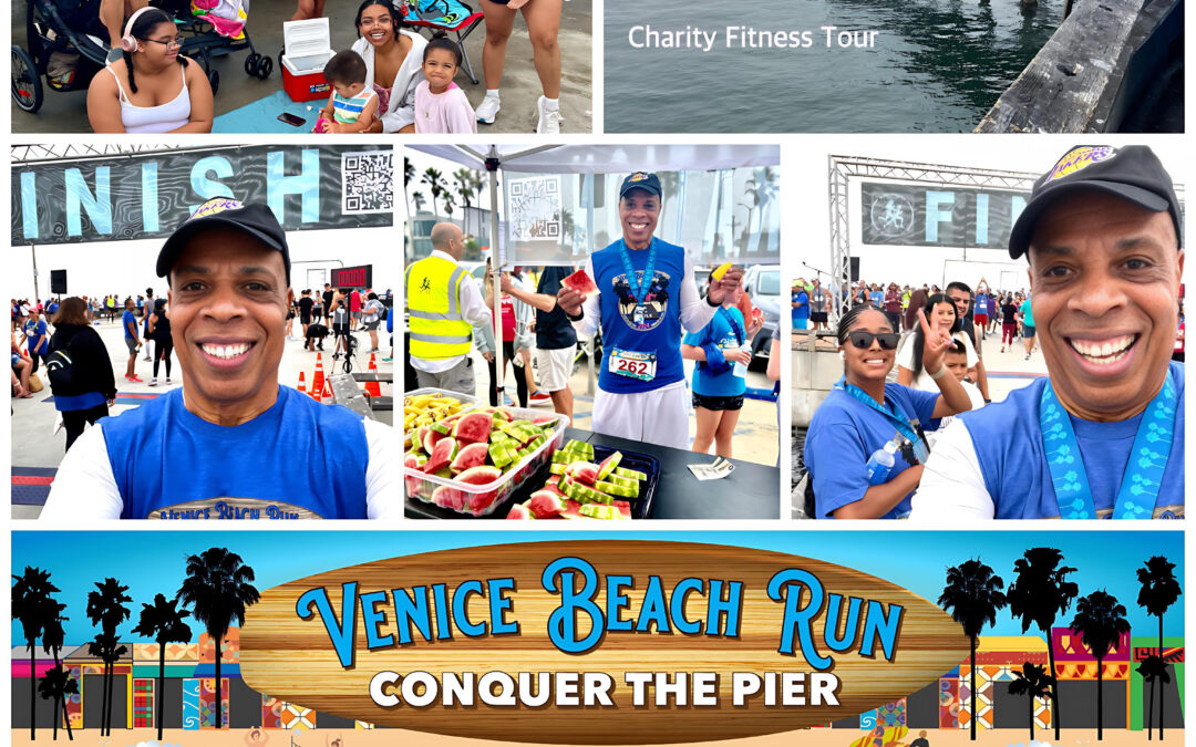 The Charity Fitness Tour rolled to The Venice Beach Run, Saturday, July 20, 2024