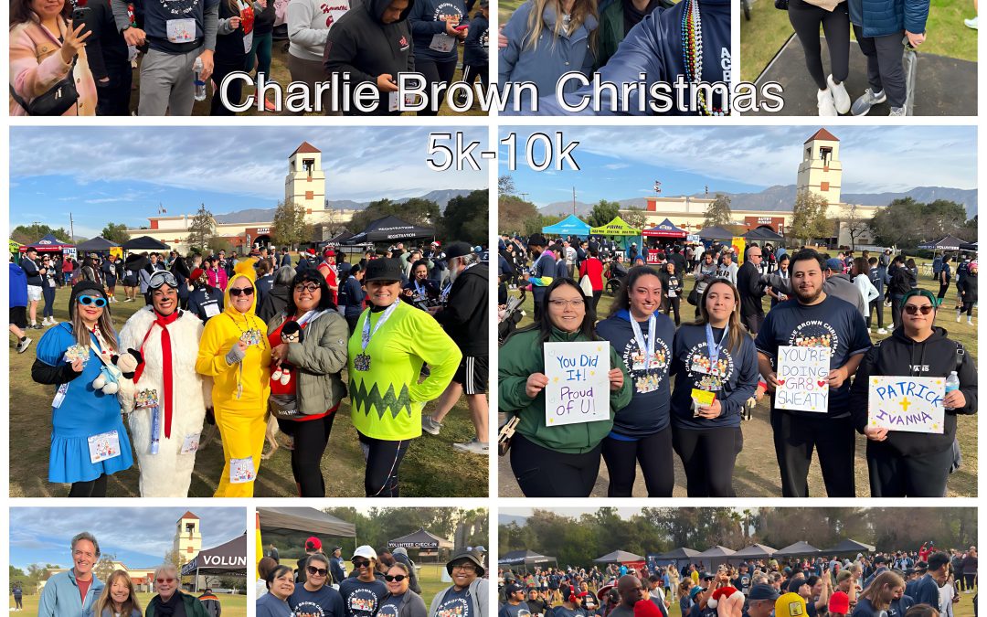 The Charity Fitness Tour sleighed over to The PEANUTS-Charlie Brown 5k-10k at The Autry, Sat. December 14, 2024