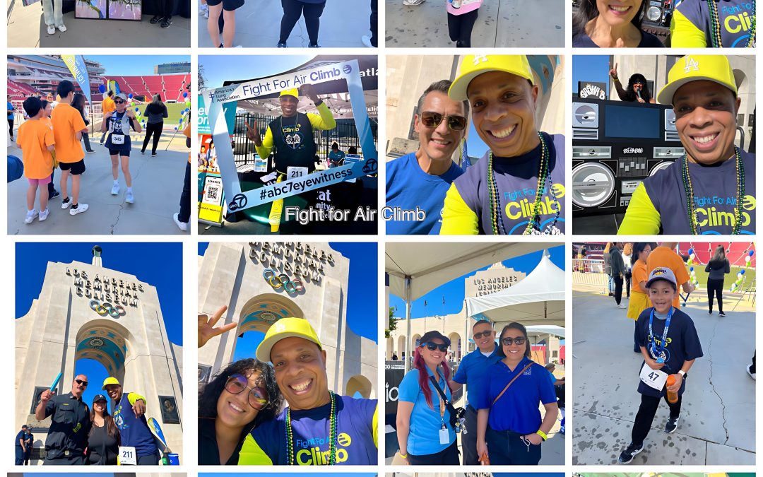 The Charity Fitness Tour stepped over to The California Lung Association`s “Fight for Air Climb’ at LA Memorial Coliseum, Sunday, February 23, 2025